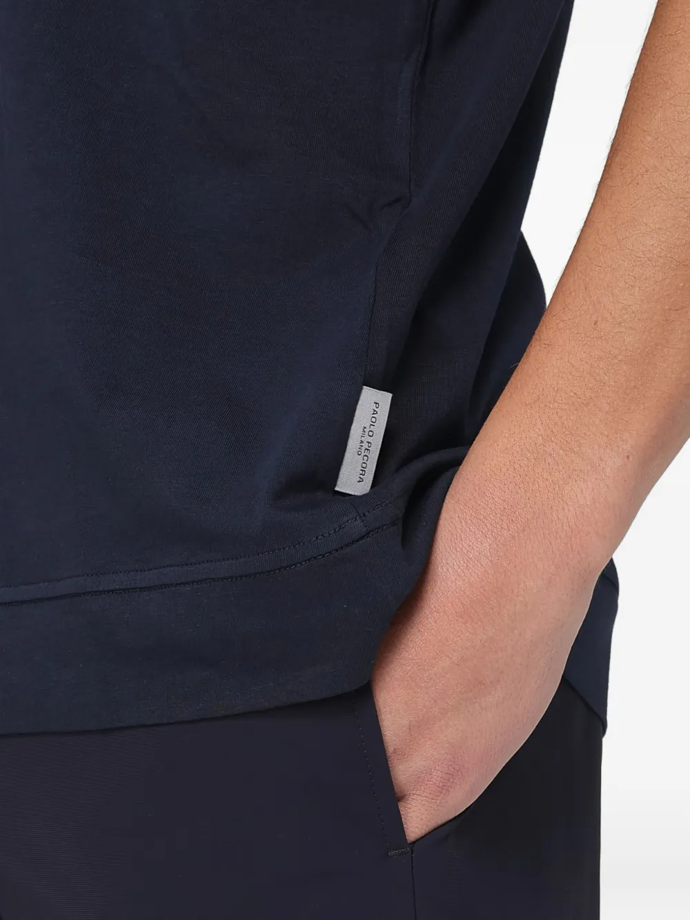 Paolo Pecora Katoenen T-shirt Blauw
