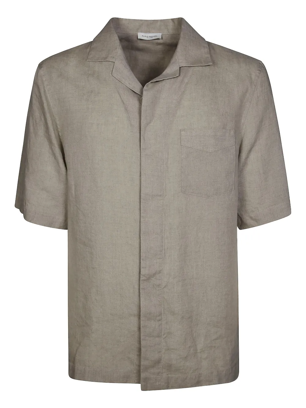 Paolo Pecora camisa de lino | marrón | Image 1
