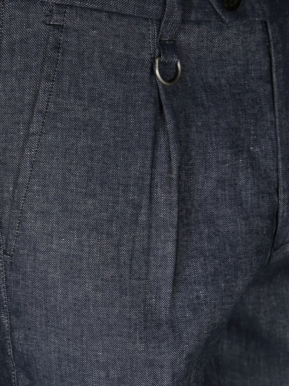Paolo Pecora Broek met geplooid detail Blauw