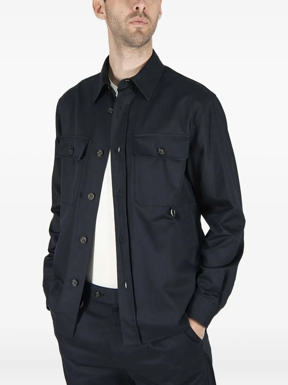 PAOLO PECORA BUTTON-UP SHIRT JACKET