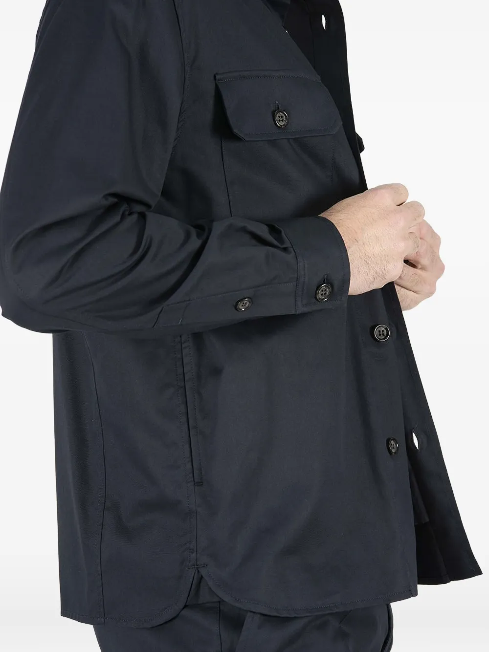 PAOLO PECORA BUTTON-UP SHIRT JACKET