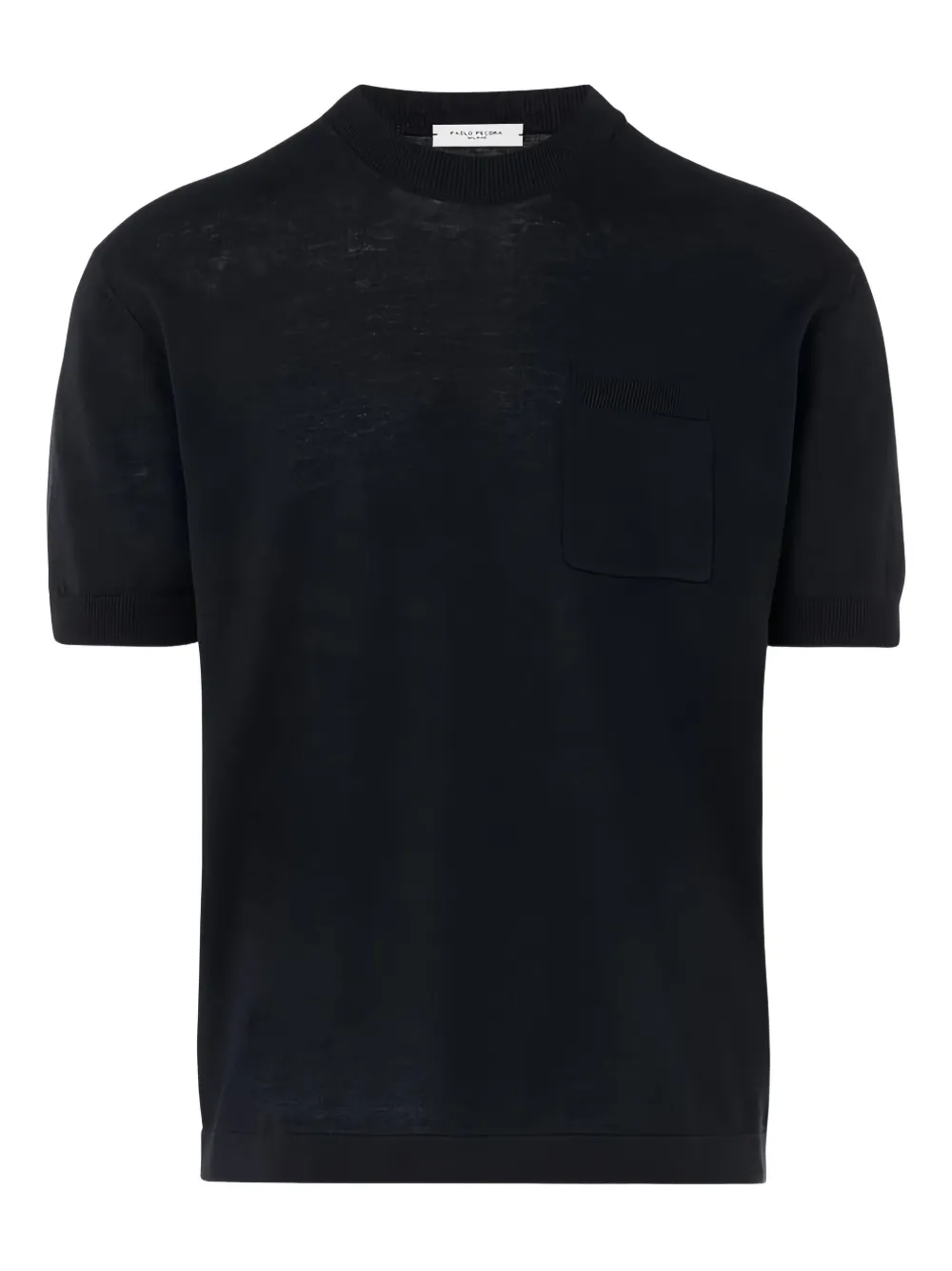 Paolo Pecora playera con bolsillo en el pecho | negro | Image 1