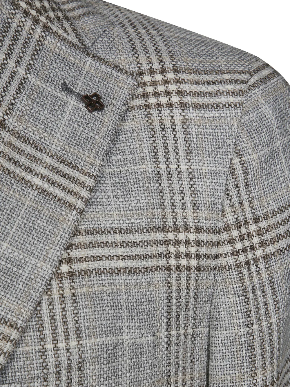Tagliatore Geruite blazer Grijs