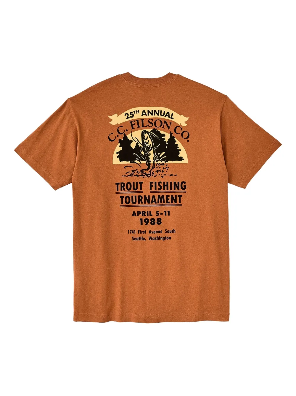 Filson cotton T-shirt - Oranje