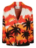 AMARÁNTO patterned-jacquard cardigan - Orange