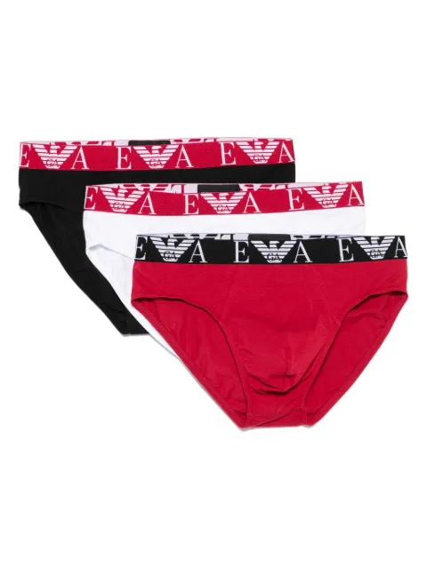 Emporio Armani logo-waistband briefs (pack of three)