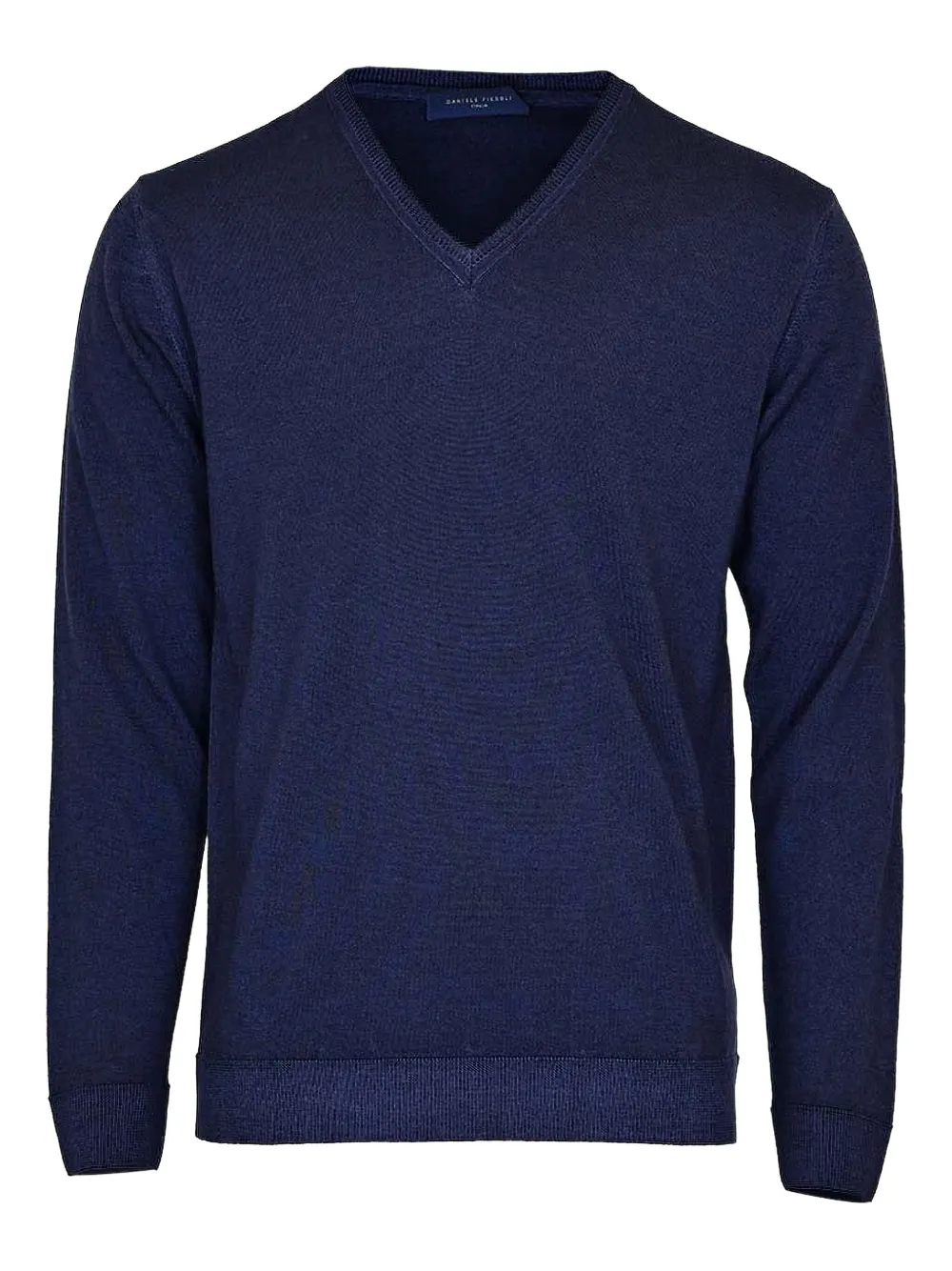 Daniele Fiesoli pull en coton à col v | bleu | Image 1