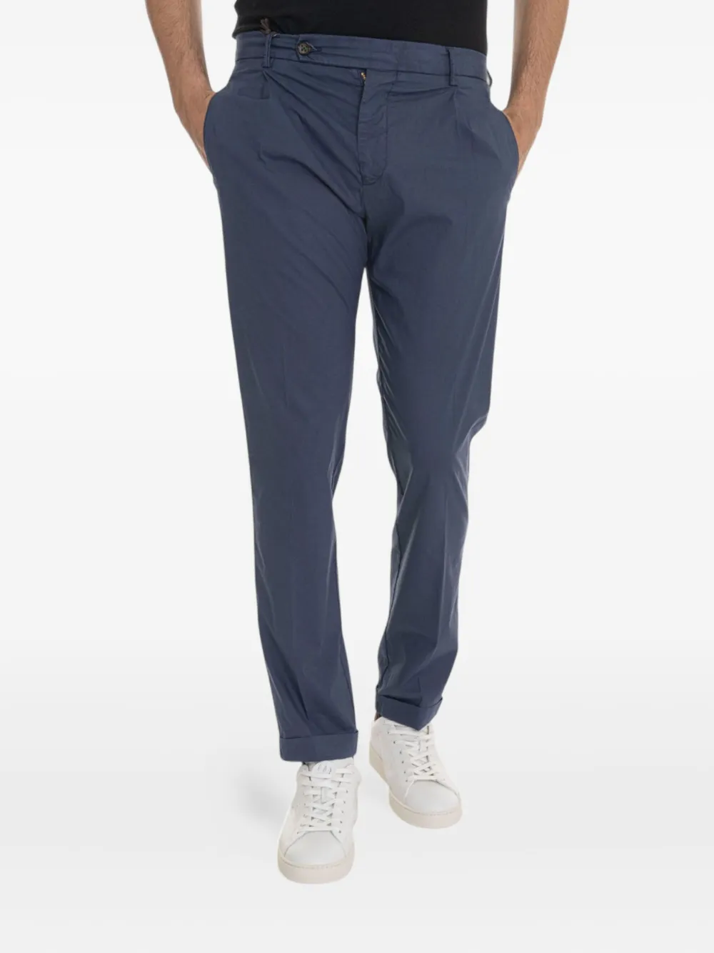 Berwich pleated-pocket trousers | Blue | Image 1