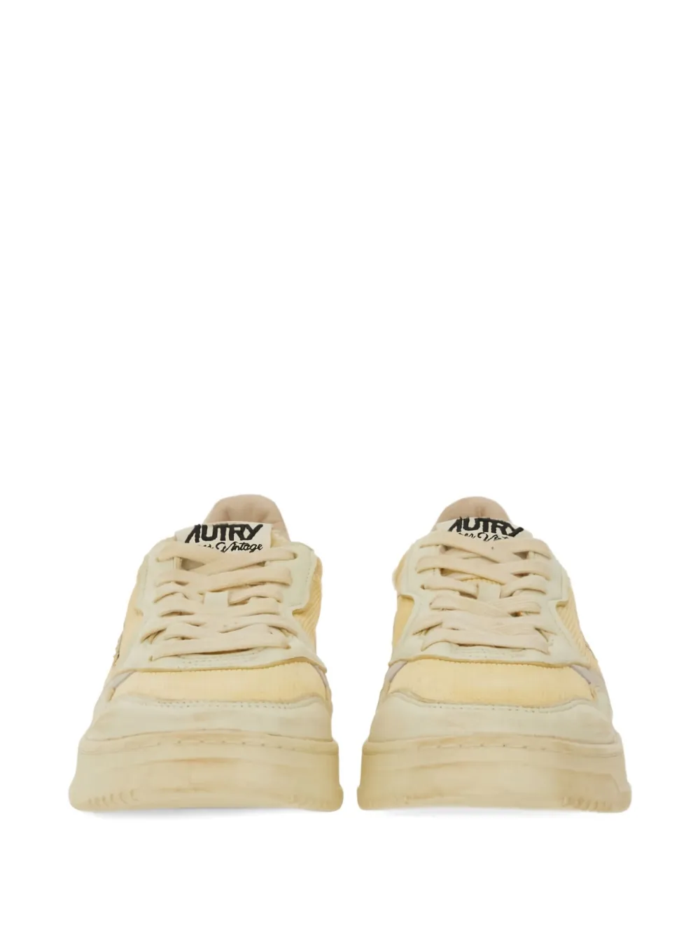 Autry Panelled Low-top Snekares In Neutral