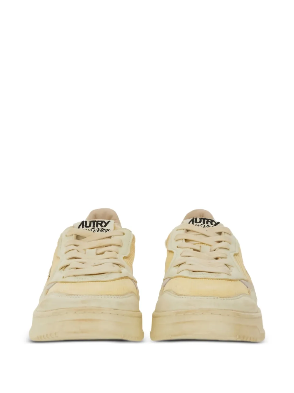 Autry panelled low-top sneakers Neutrals