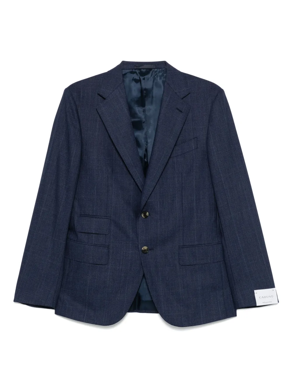 Caruso checked blazer | Blue | Image 1