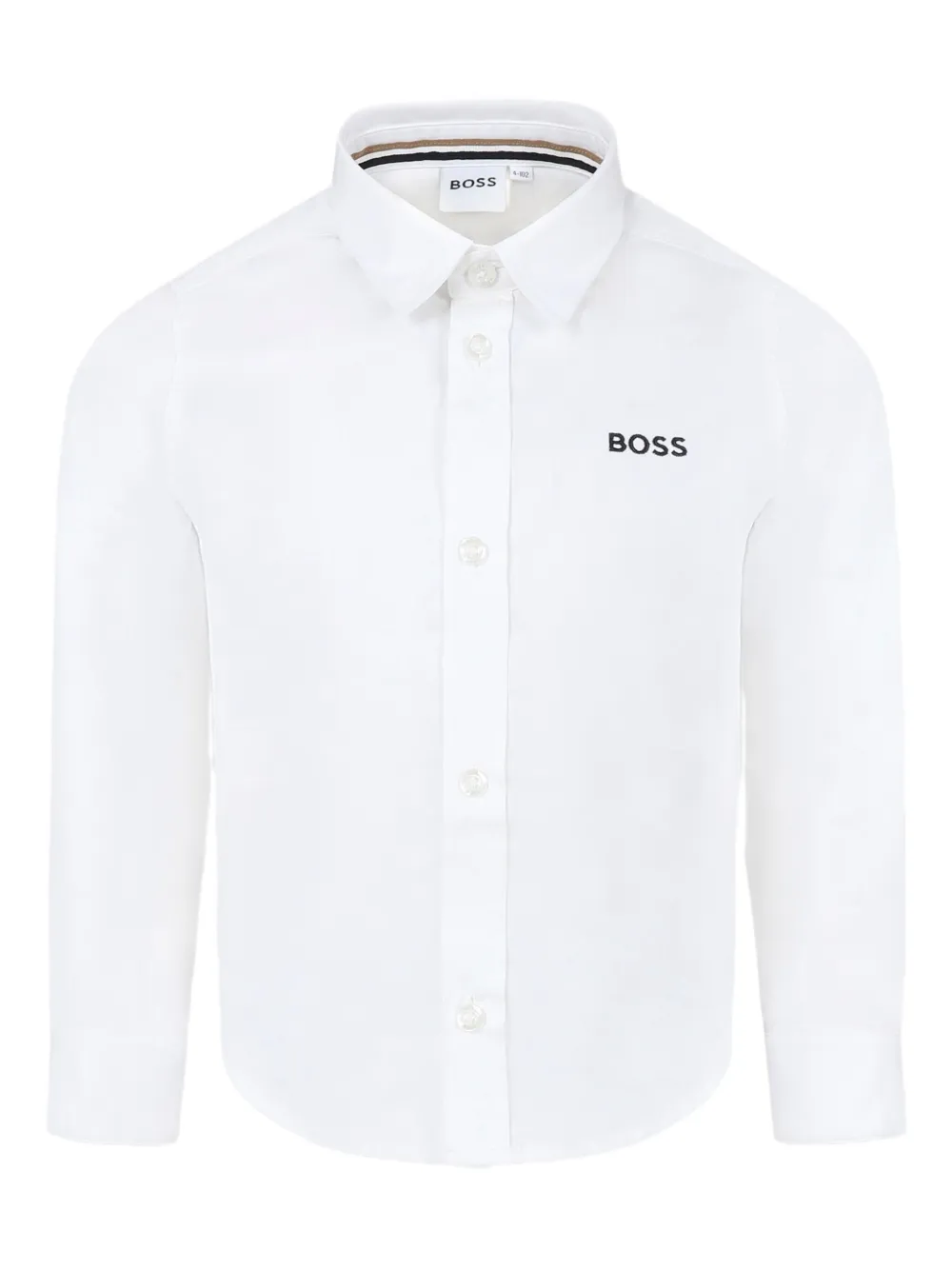 BOSS Kidswear Shirt met logo Wit