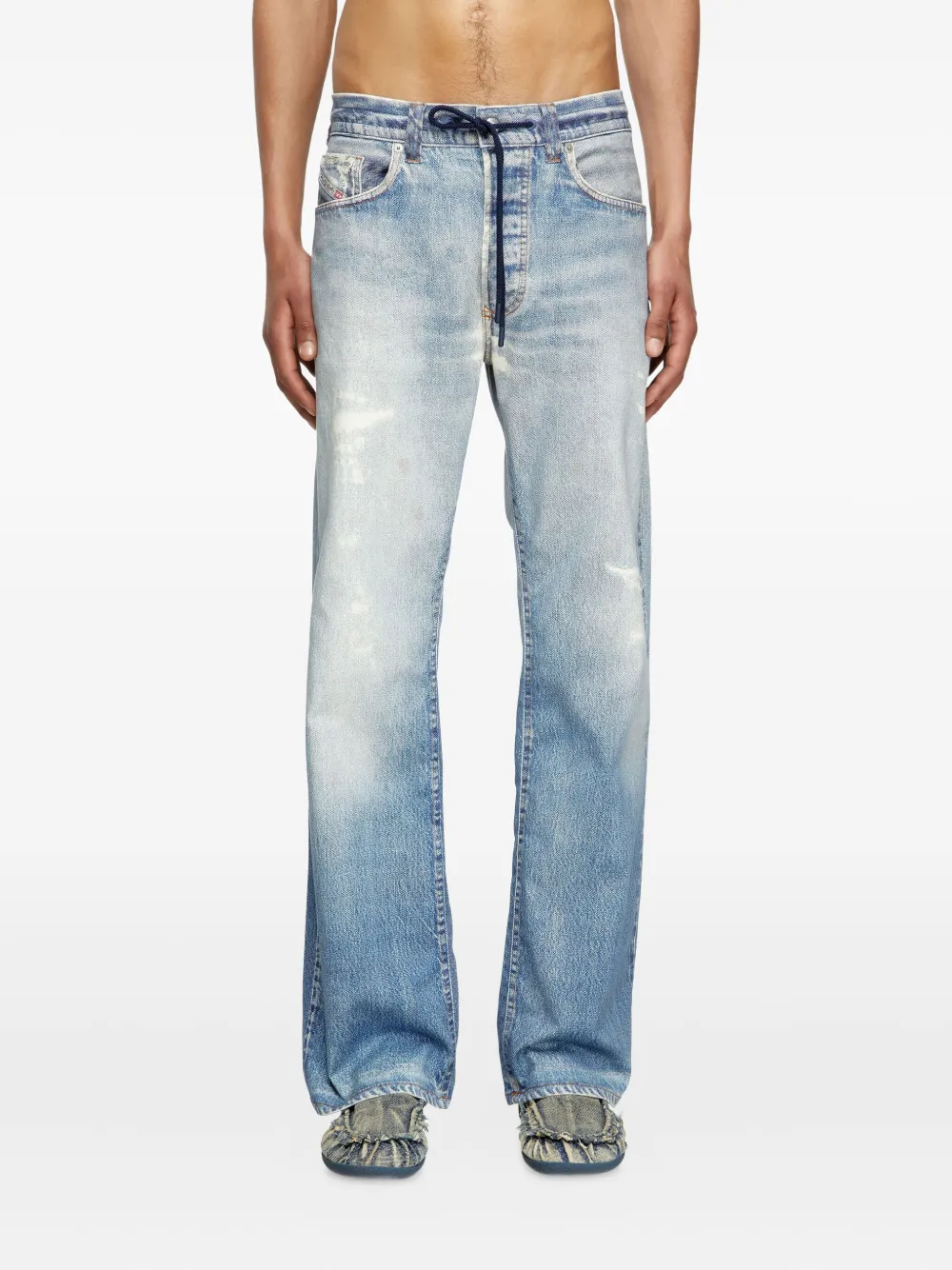 Diesel Straight jeans Blauw