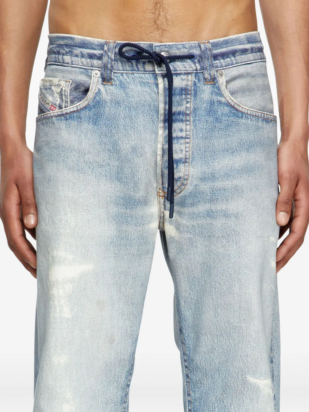 Diesel Straight jeans Blauw