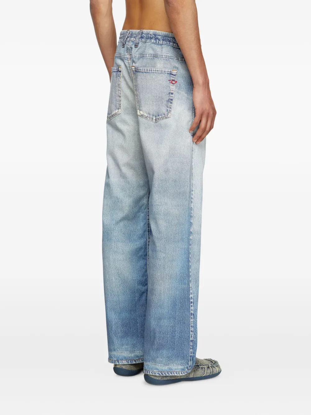 Diesel Straight jeans Blauw