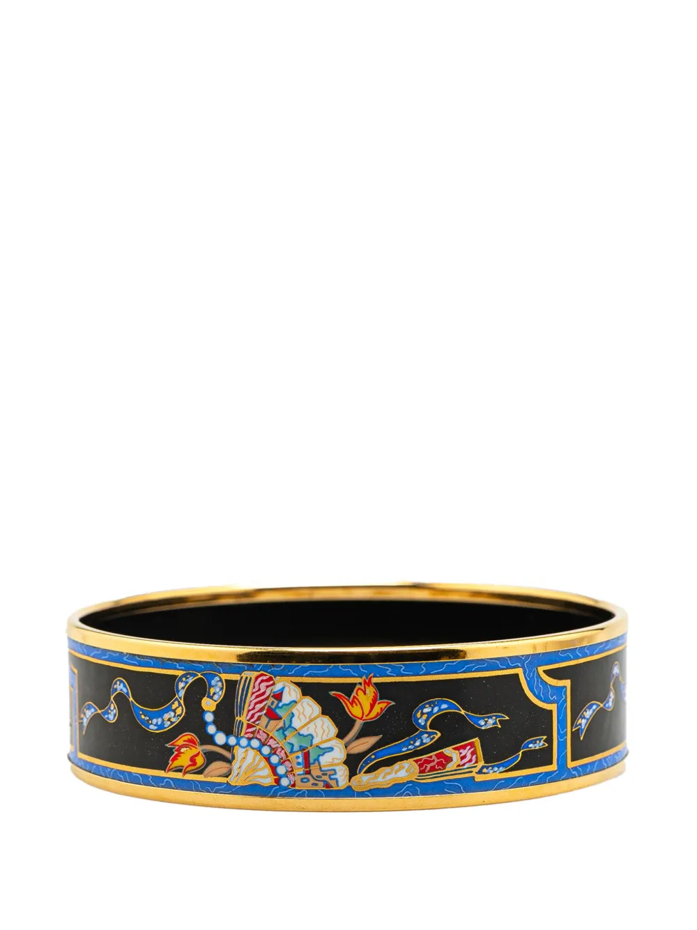 Hermès Pre-Owned pulsera Wide Folding Fan Enamel 70 del siglo XX | Image 2