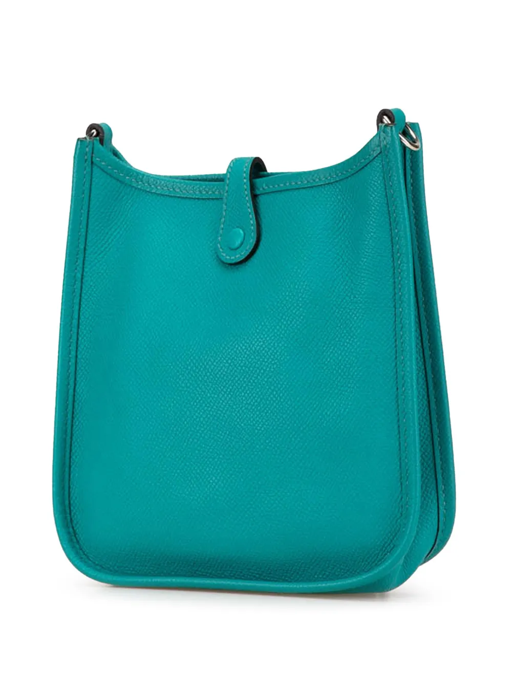 Pre-owned Hermes 2016 Epsom Evelyne Tpm Crossbody Bag In Blue
