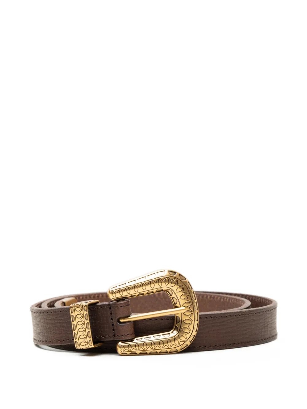 Valentino Garavani VLOGO SIGNATURE CALFSKIN BELT 20 MM - Braun