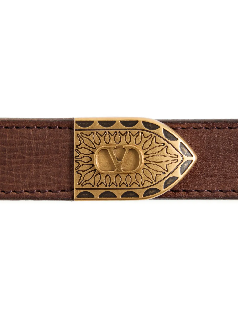 Valentino Garavani VLogo Signature leren riem Bruin