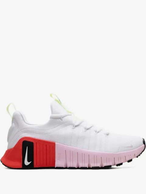 Nike Tênis Free Metcon 6 WMNS "White Barely Volt Bright Crimson Pink Foam"