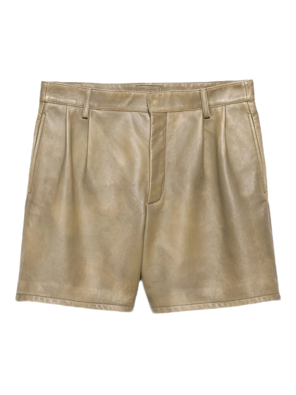 Prada Leather Shorts