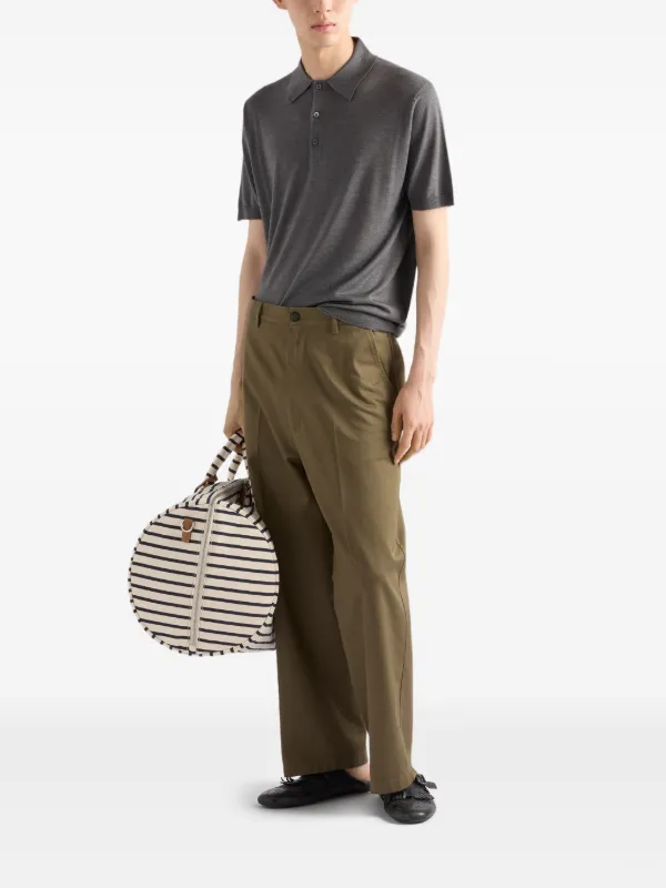 Prada Cotton Chinos | Green | FARFETCH RO