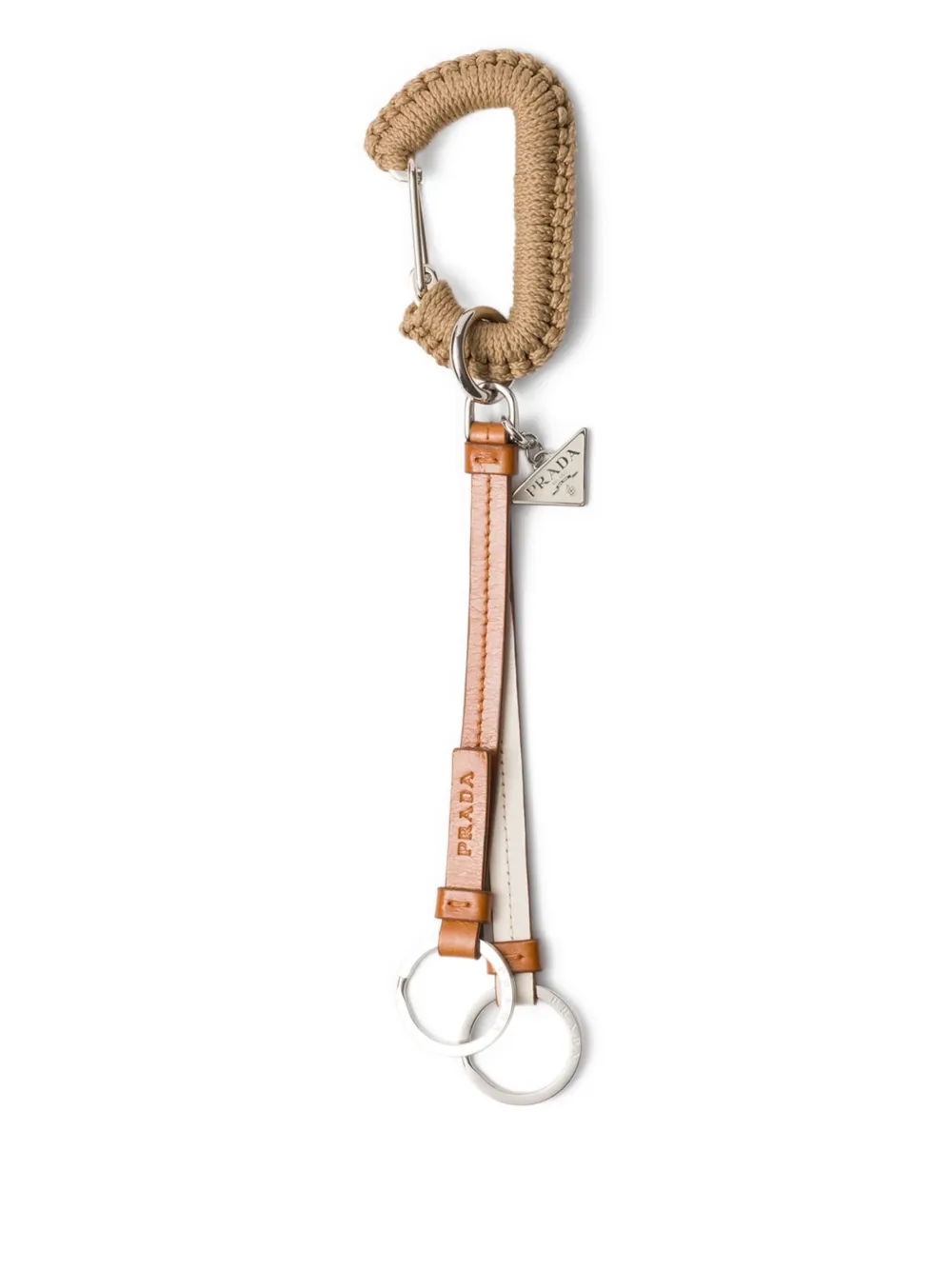 Prada braided keychain | Brown | Image 1