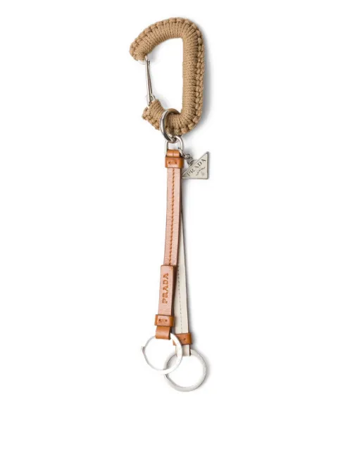 Prada braided keychain