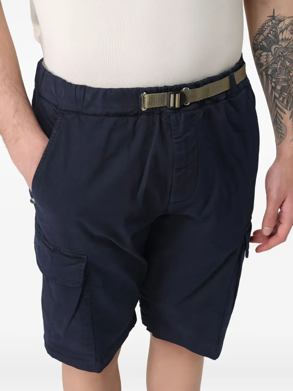 White Sand Shorts met ceintuur Blauw
