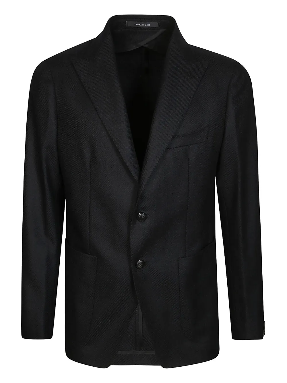 Tagliatore twill-weave blazer | Black | Image 1