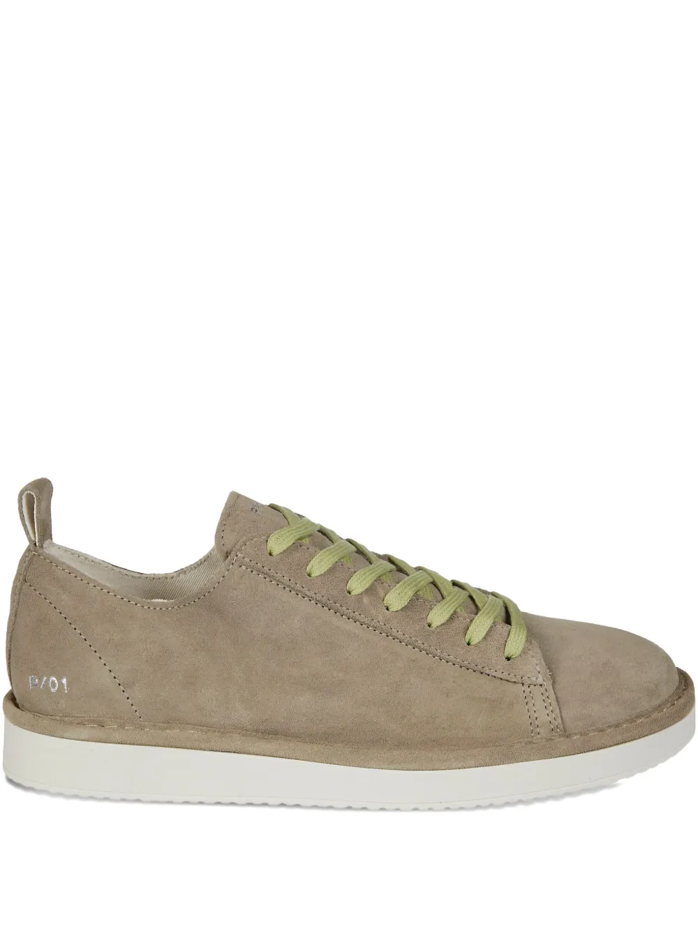 Pànchic Panchic Lace Up Shoe Suede In Brown