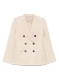 Alberto Biani slub-texture blazer - Neutrals