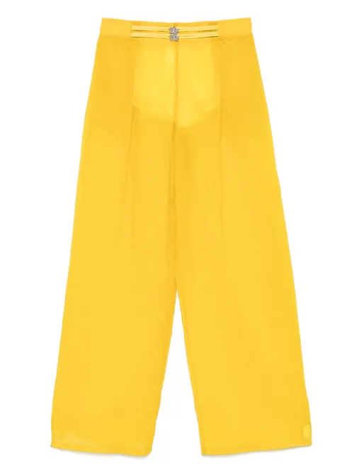 Pantalon en organza à design nervuré - Genny - Modalova