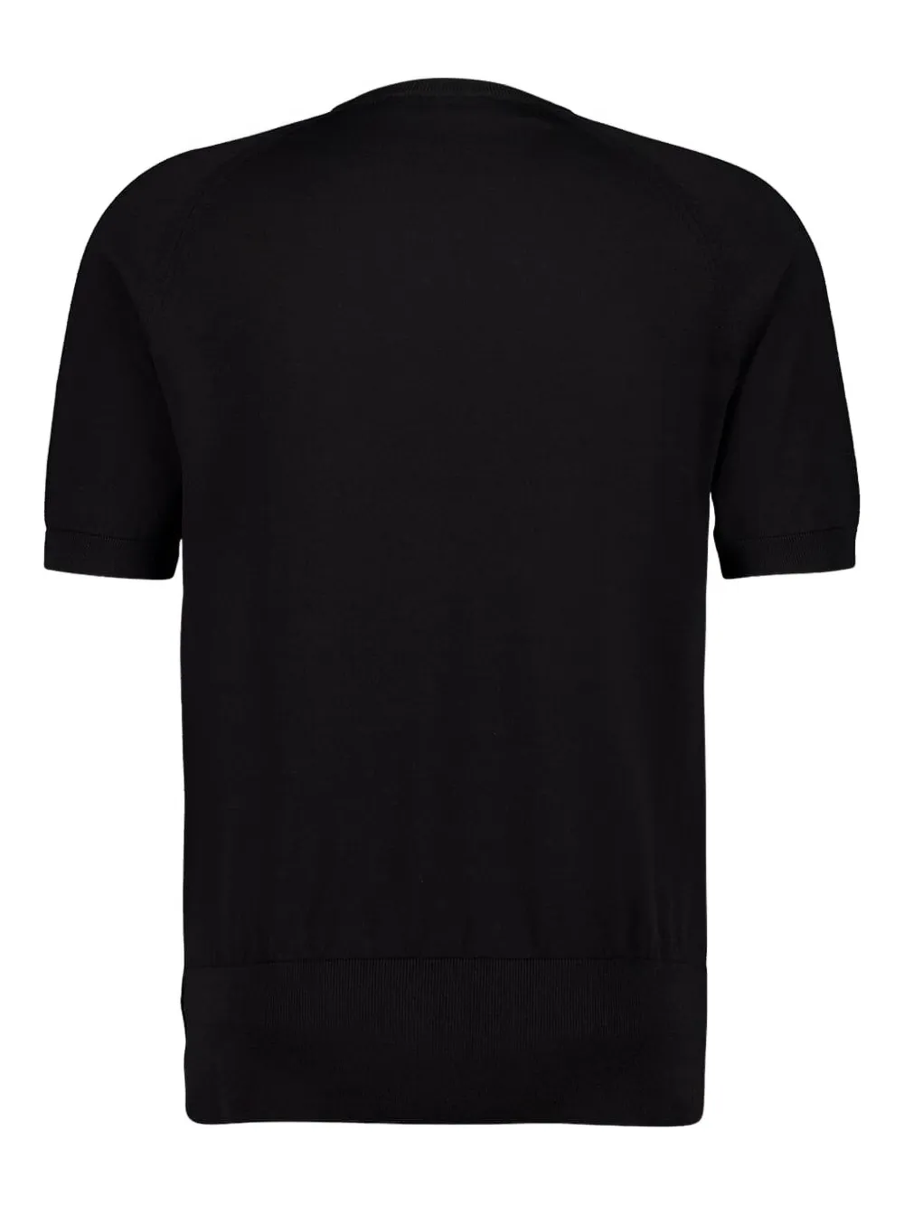 Piacenza Cashmere T-shirt met korte mouwen - Zwart