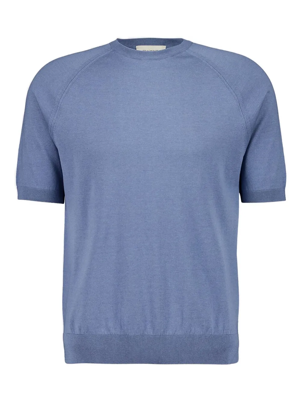 Piacenza Cashmere raglan-sleeved short-sleeved sweater | Blue | Image 1