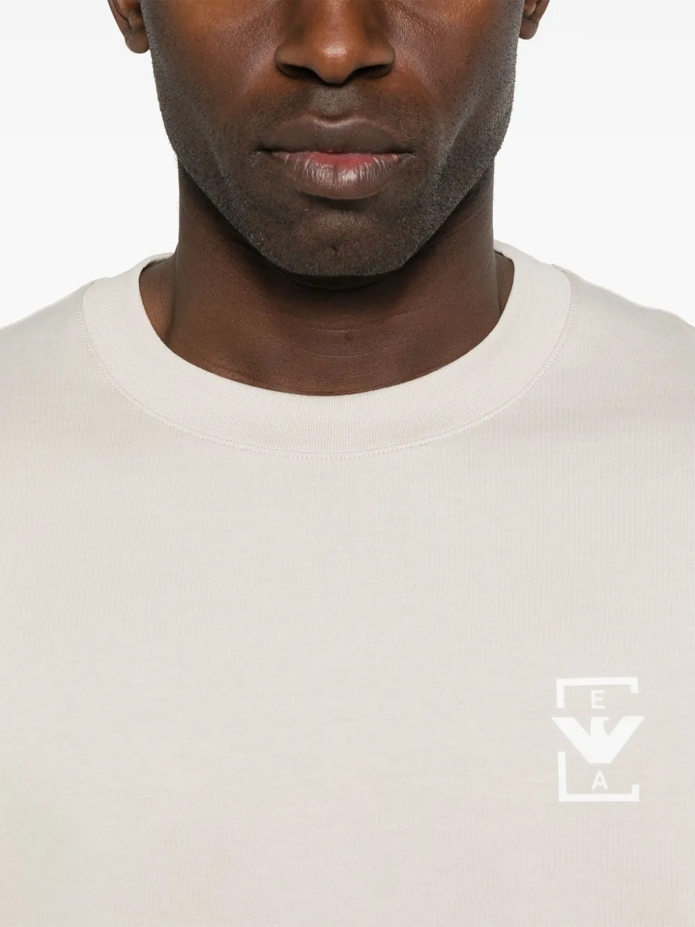 Emporio Armani T-shirt met logoprint Grijs