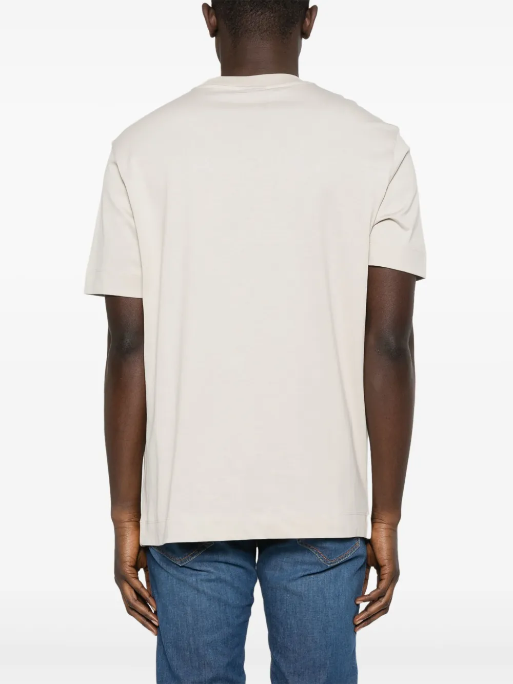 Emporio Armani T-shirt met logoprint Grijs
