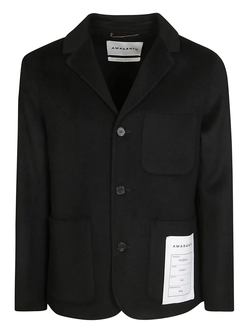 AMARÁNTO Blazer com abotoamento simples | Preto | Image 1