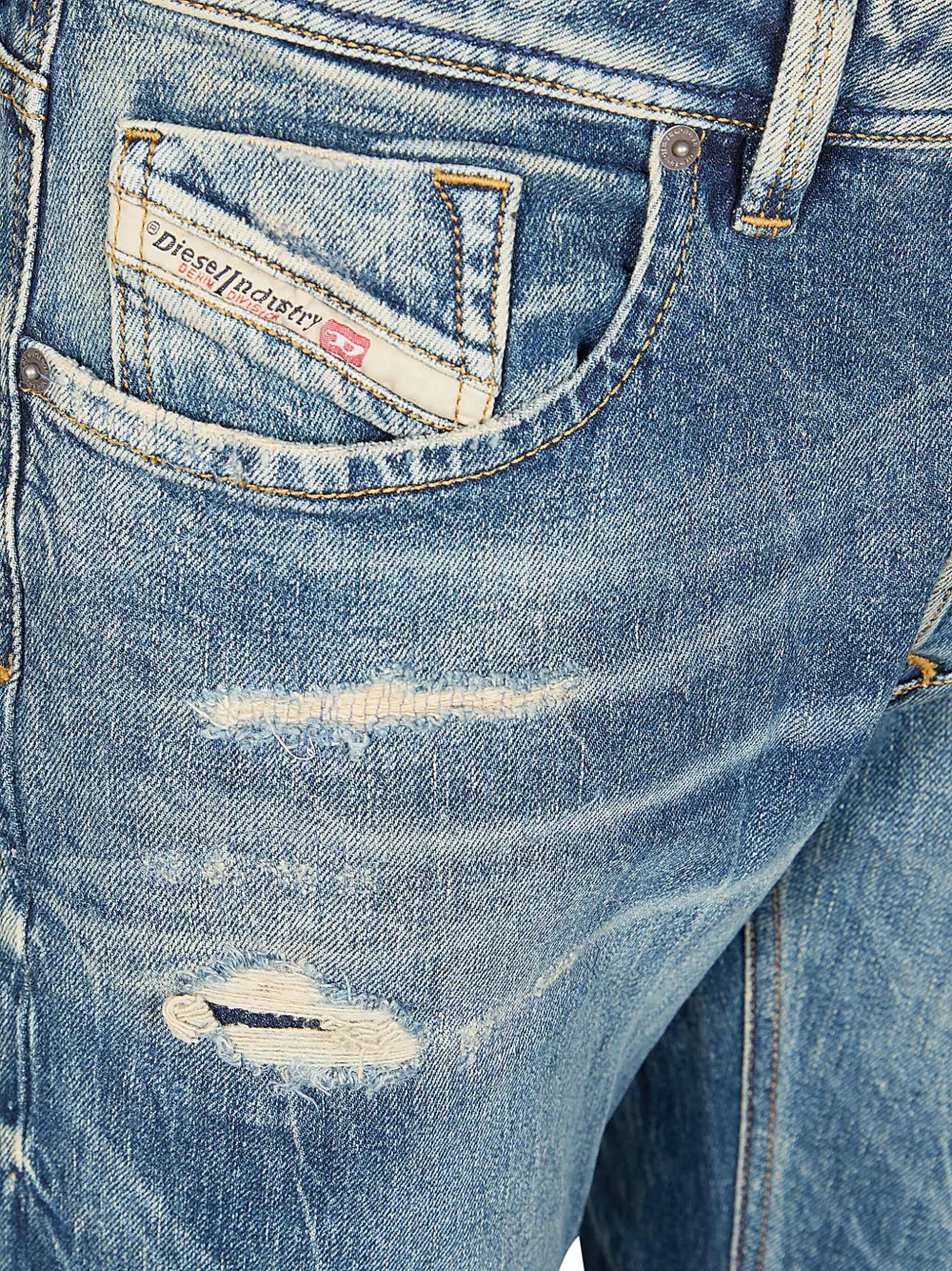 Diesel 1985 Larkee 007Y6 straight jeans Blauw