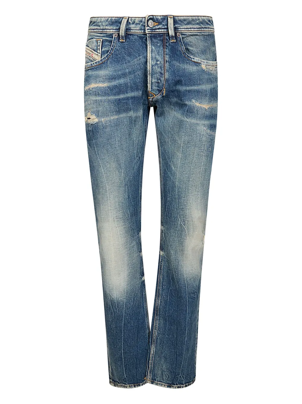 Diesel 1985 Larkee 007Y6 straight jeans Blauw