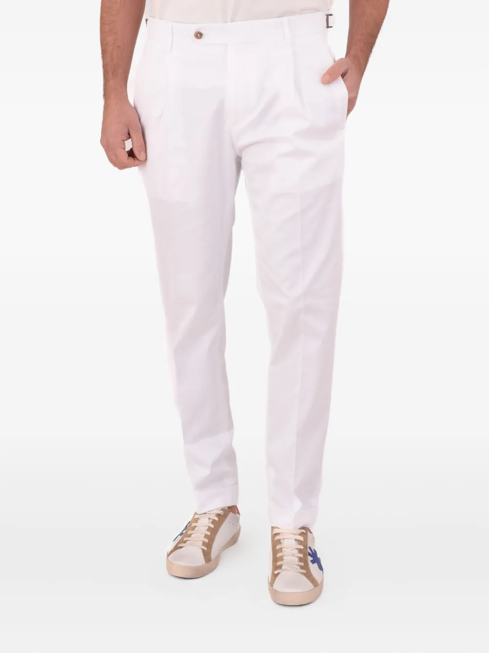 Berwich pleated-pocket trousers | White | Image 1
