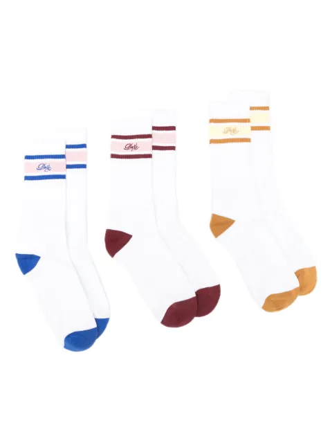 Drôle De Monsieur La Chaussette Drôle Rayée socks (pack of three)