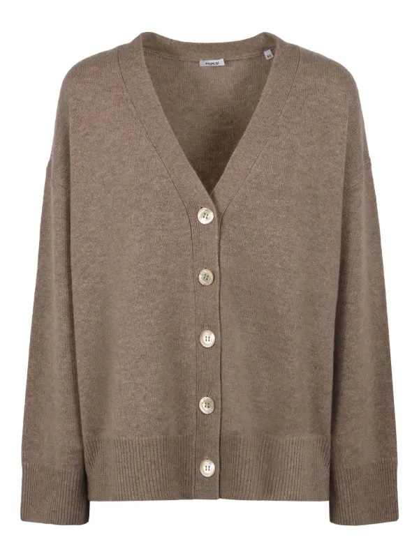 ASPESI Cashmere Cardigan in Brown