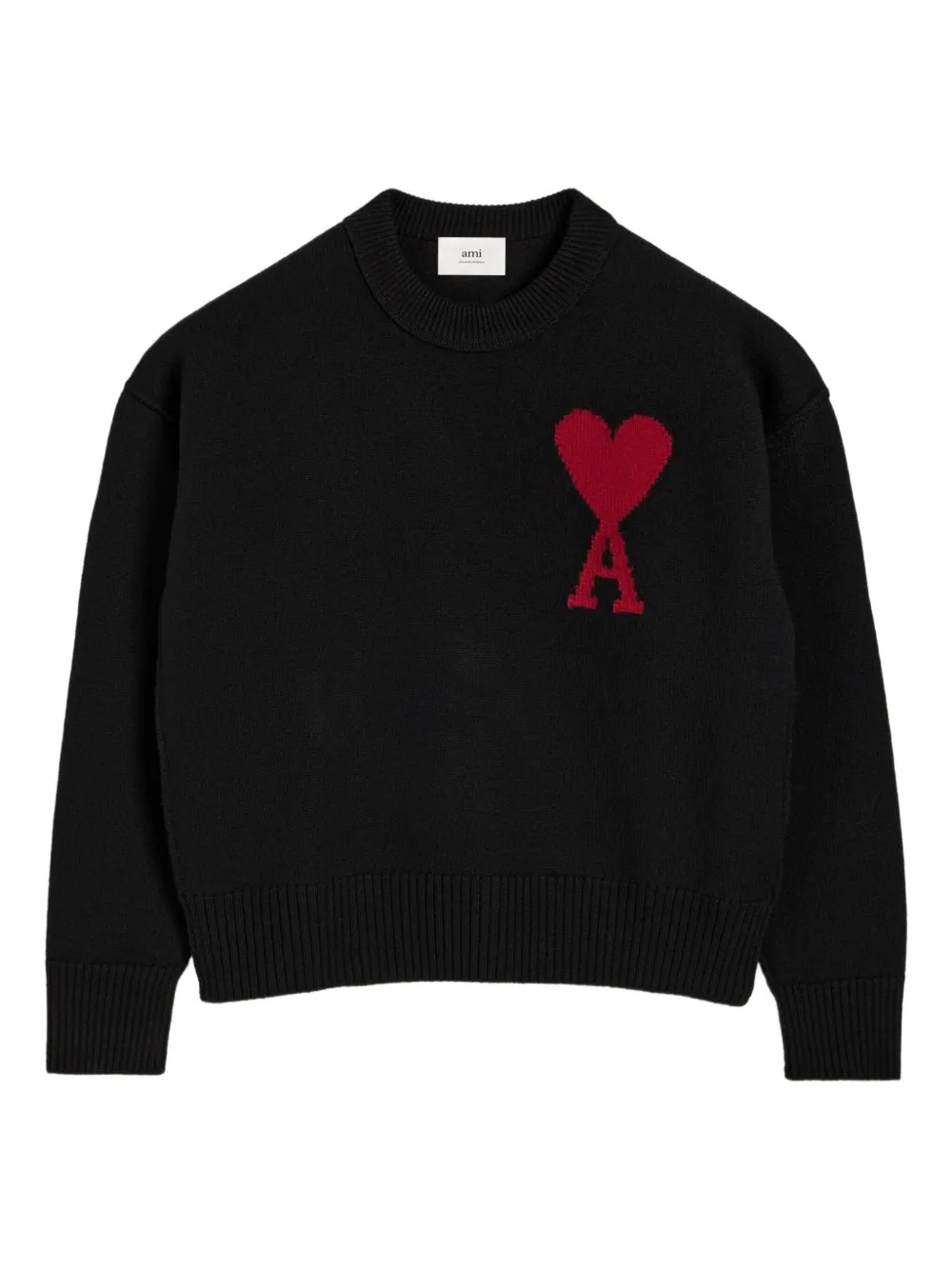 AMI Paris Ami de Coeur sweater Zwart