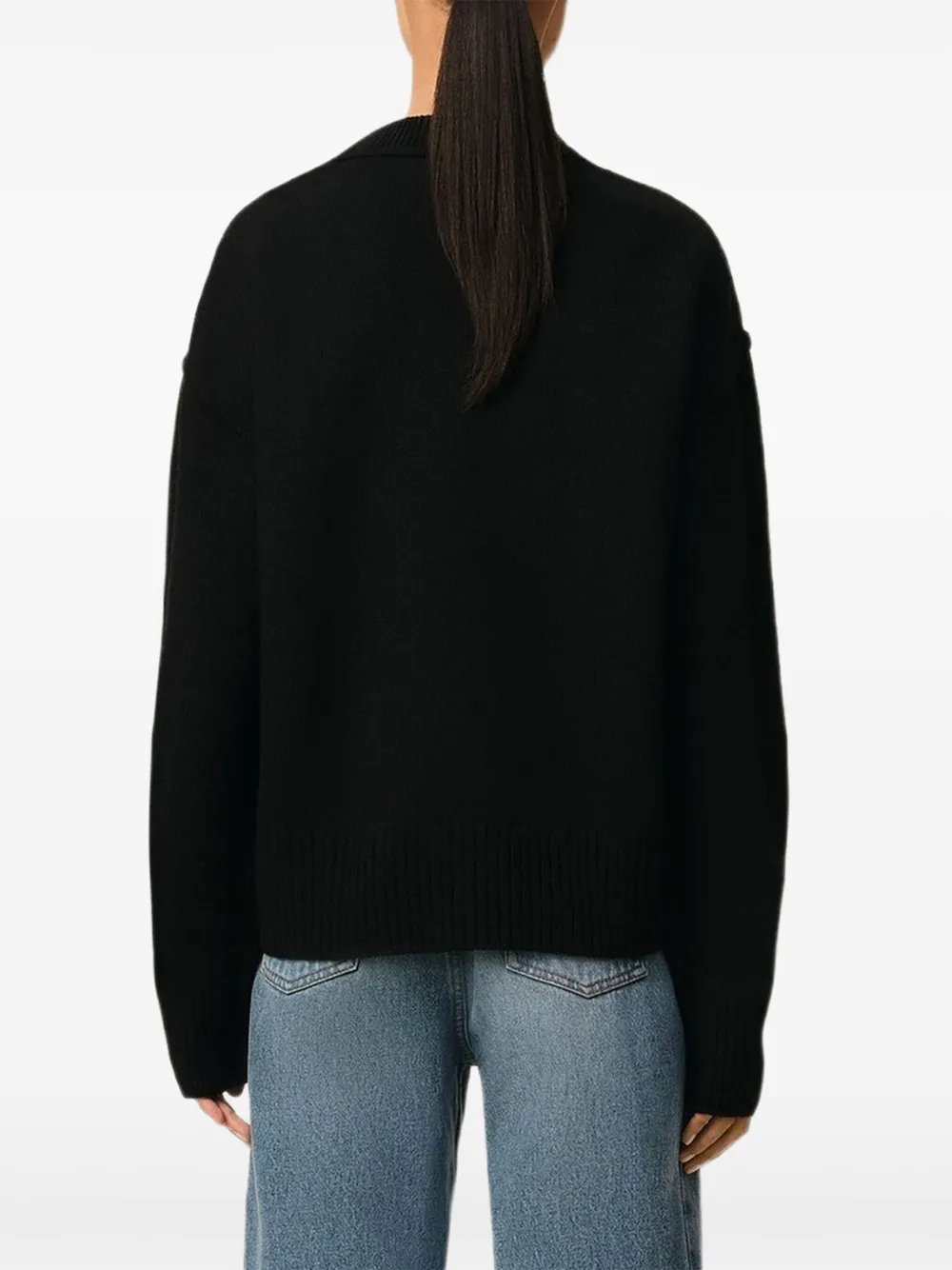 AMI Paris Ami de Coeur sweater Zwart