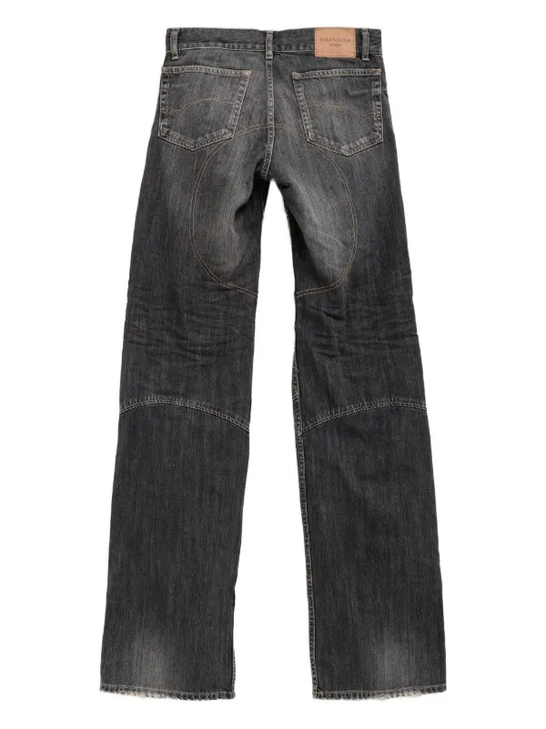 【VIP価格】BALENCIAGA Wide leg Jeans Balenciaga Mid-rise wide-leg jeans Balenciaga
