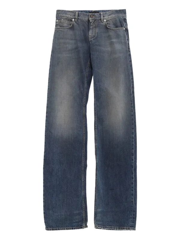BALENCIAGA ストレートデニム デニムブルー Balenciaga ストレートジーンズ | ブルー | FARFETCH JP