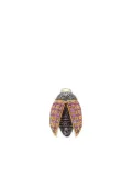 Bibi van der Velden 18K yellow gold Mini Scarab diamond and sapphire earrings