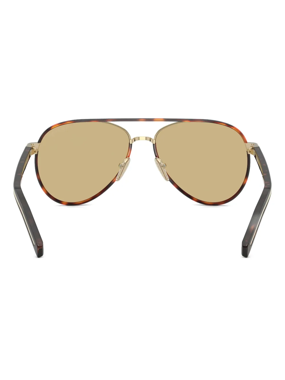 Prada Eyewear Zonnebril met piloten montuur Bruin