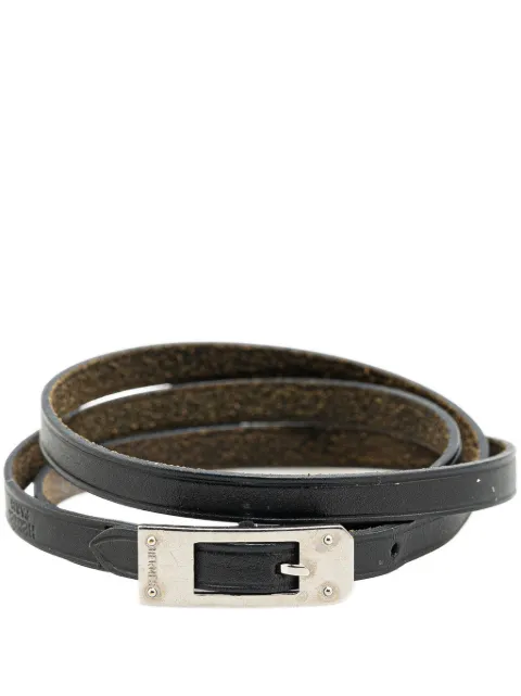 Hermès Pre-Owned 2004 Leather Triple Tour Buckle Bracelet costume bracelet
